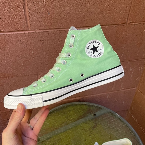 New Converse All Star Light Green High Top Sneakers Size 10.5 Women’s - Picture 7 of 15